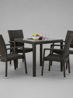 Outdoor Wicker Dining Set