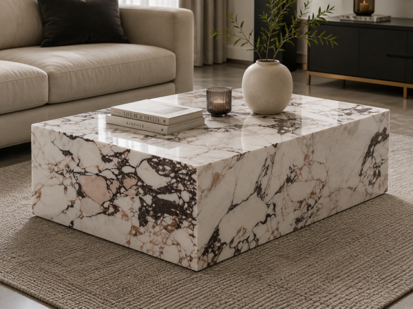 Modern Marble Effect Coffee Table