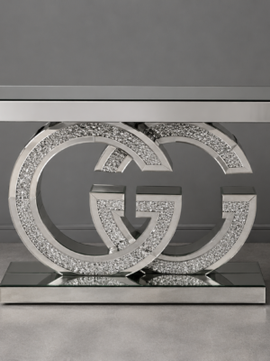 Luxury Crystal Console Table