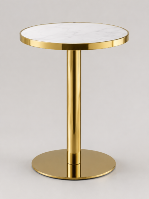 Gold Accent Side Table