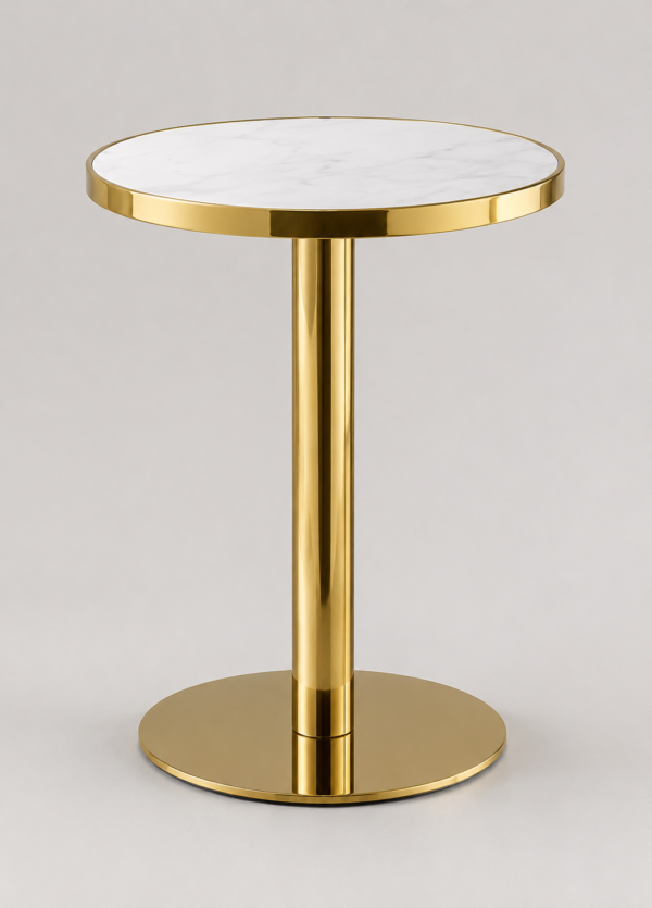 Gold Accent Side Table
