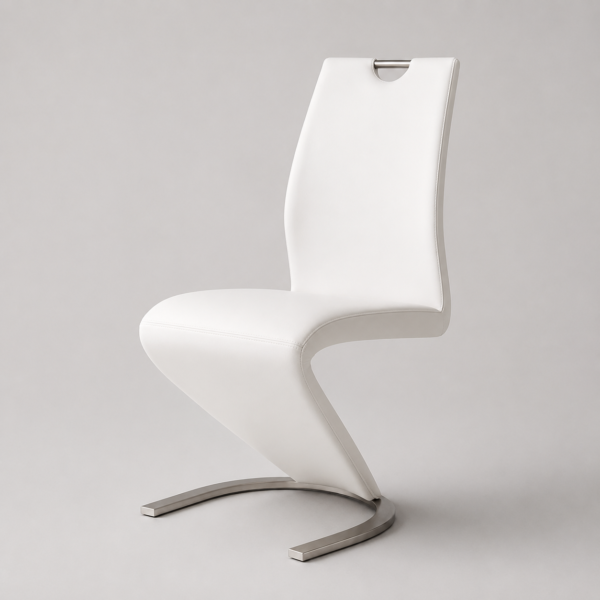 Modern White Accent Chair