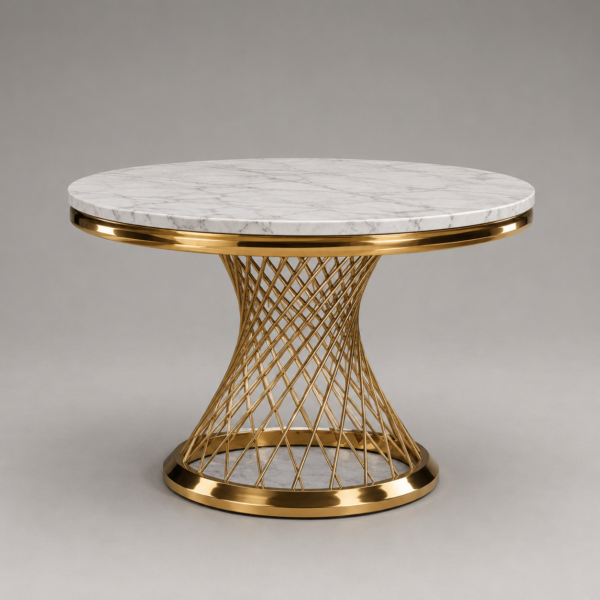 Marble Top Round Table