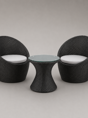 Outdoor Rattan Chair Set