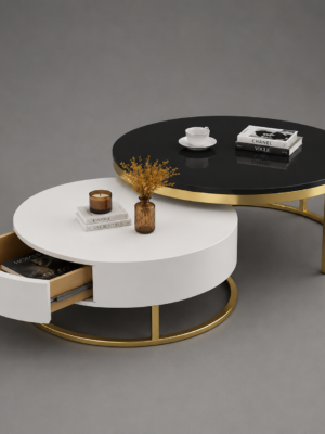 Modern Nesting Coffee Table Set