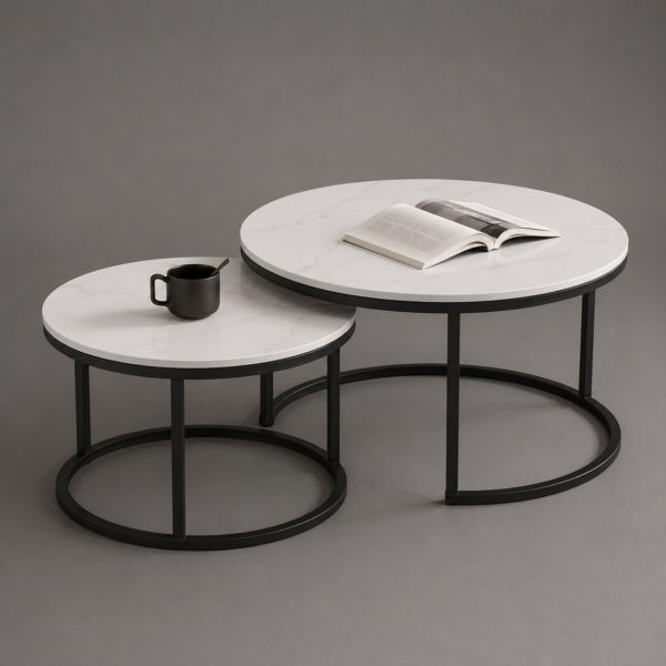 Modern Nested Coffee Table Set