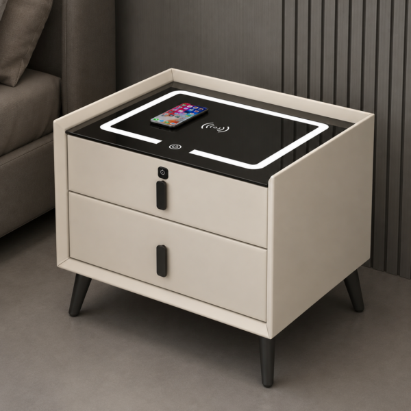 Smart Nightstand with Wireless Charger