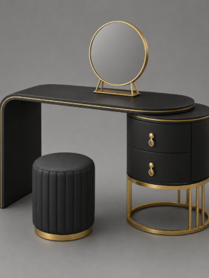 ChatGPT Image Jul 20, 2026, 10_49_26 AM Luxury Black Vanity Table Set