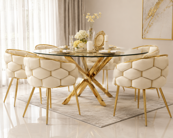Luxury Gold Dining Set