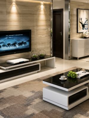 Modern TV Stand & Coffee Table Set