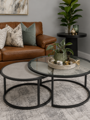 Modern Nesting Coffee Table Set