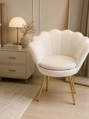 ch 9 Tulip Velvet Accent Chair