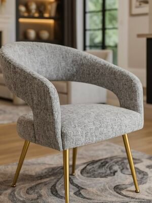 Embrace gold-leg accent dining chair