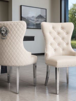 Haven dining chair (silver legs)