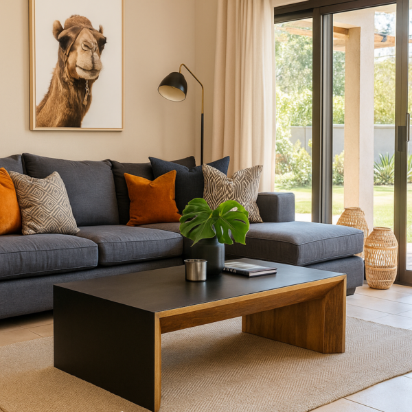 Column Mango wood coffee table
