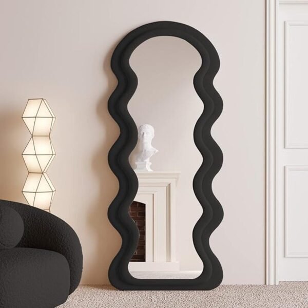 Modern Wavy Full-Length Mirror