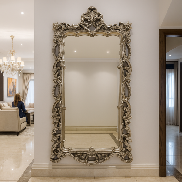 Antiqued Beveled Mirror