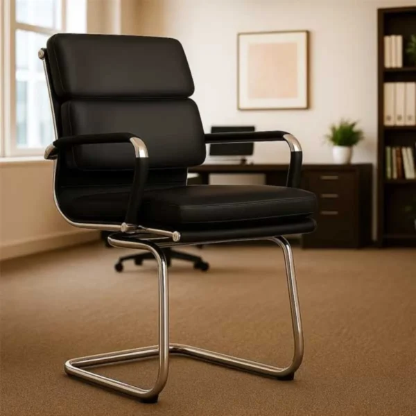 ofchair 5 Luca Pu Leather Visitors Office Chair