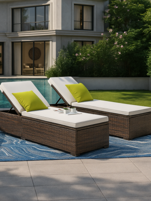 out 11 Mc Claskey Outdoor Sun Lounger