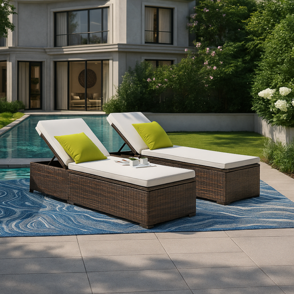 out 11 Mc Claskey Outdoor Sun Lounger