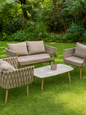 Elegant Rope Outdoor Patio Set