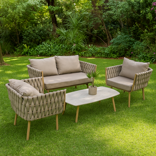 Elegant Rope Outdoor Patio Set