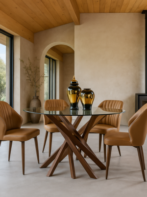 Tyra Walnut dining set