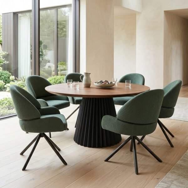 set 6 Milano modern dining set