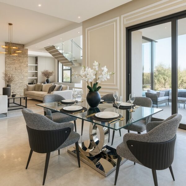 set 9 Wizly 6 Seater dining set