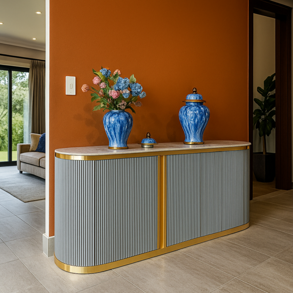 side 6 Viviana Grey Sideboard Table