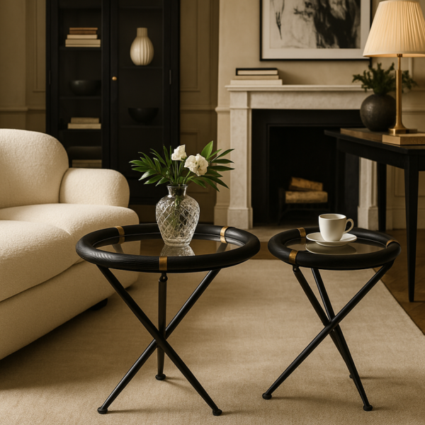 side 7 Nexus Black set of 2 Side Tables