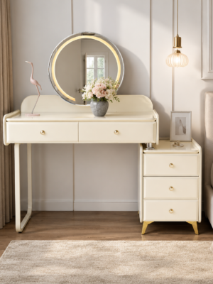 tab 3 Modern LED Vanity Dressing Table Set with Mirror & Stool
