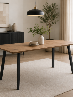 tab 3 Wooden rectangular kitchen table