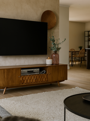 Jayson Mango Wood Media Unit