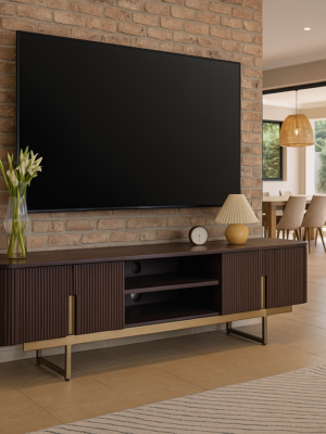 Karen 180cm Solid Wood Plasma Stand