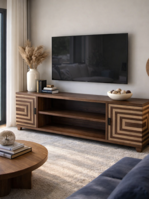 Ashton Wooden 180cm Media Unit