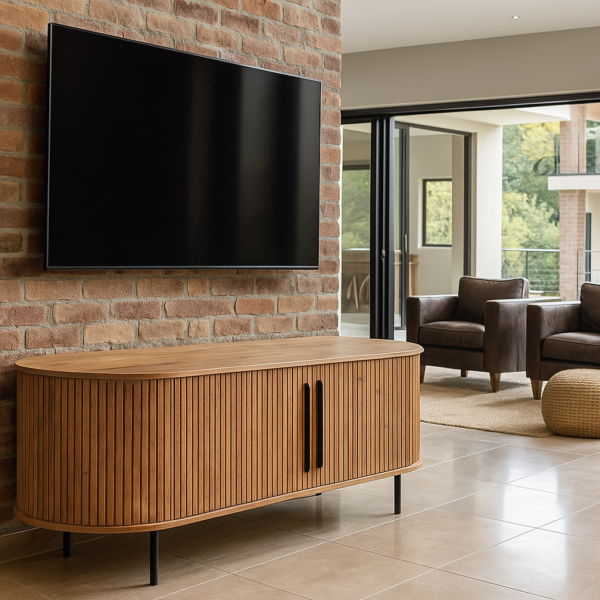 Ruby Acacia Wood Media Unit
